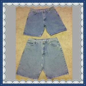 TWO  WRANGLER  JEAN  SHORTS
